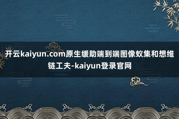 開云kaiyun.com原生緩助端到端圖像蟻集和想維鏈工夫-kaiyun登錄官網